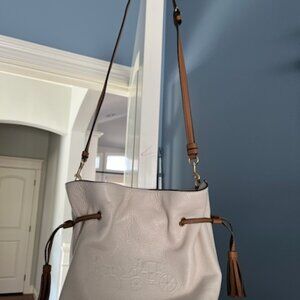 Off-white genuine, leather Coach crossbody or handheld purse handbag